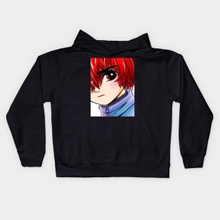 Portrait of Red Hair Boy Kids Hoodie